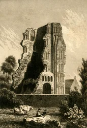 Ruins of a Monastery at Canterbury, c. 1842