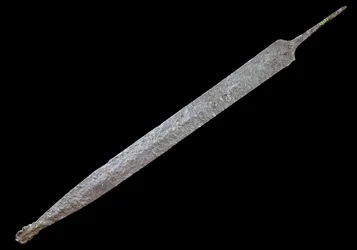 Art of Gaul: Iron Spee, Iron Age (400 BC). Museum of Antiquities, Saint Germain en Laye