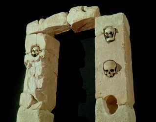 Doorway with Skulls, from the Sanctuary of Roquepertuse, Gaul, La Tene II civilization (3rd-2nd century BC)