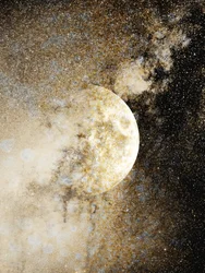 Glittering Gold Moon