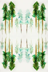 Mirrored Pine Forest