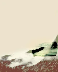 Misty Mountain Abstraction