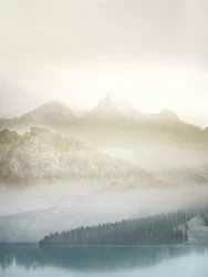 Misty Mountain Forest Lake