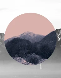 Pink Sky Mountain Circle