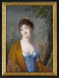 Lady in Blue with Yellow Shawl, c.1800