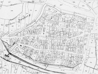 Old Map of Weinsberg