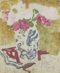 Vase with Pink Flowers