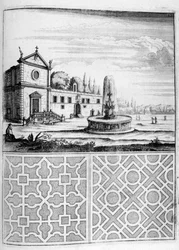 House, fountain and garden design, 1664
