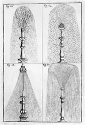 Ornamental fountain design, 1664