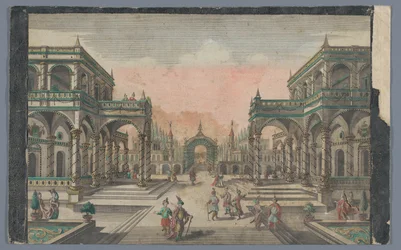 View of an Avenue Leading to a Cypress Garden in Constantinople (Walks of the Grand Sultan towards the Cypress Garden)