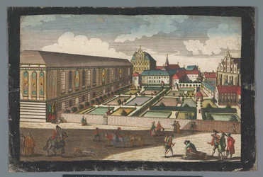 View of the Royal Palace and the Monastery of the Capuchin Friars in Wroclaw