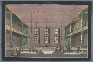 View of the Interior of the Church of the Moravian Brethren in Zeist (Assembly Place of the Moravian Brethren in Zeist from Inside)