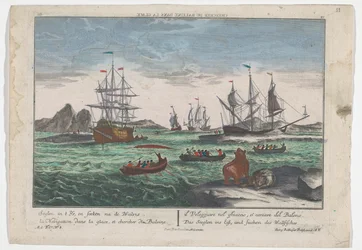 View of Whale Hunting (Whaling for Greenland)