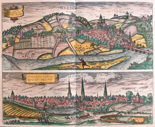Essen and Werden, Germany - in 
