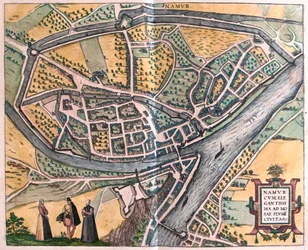 Namur and the Meuse River, Belgium - in 