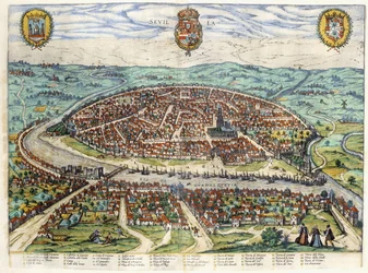 Plan and View of Seville