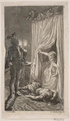 Illustration with Bedroom Scene