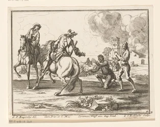 Cavalrymen Seizing Cattle (series title: Riders)