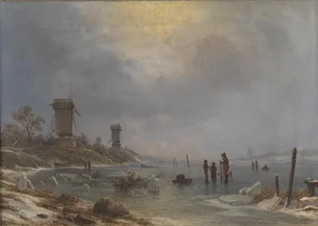 A Winter Day by the Elbe