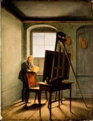 Caspar David Friedrich in His Studio