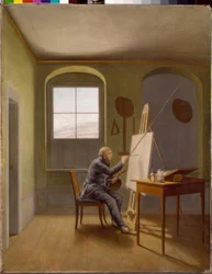 Caspar David Friedrich in His Studio