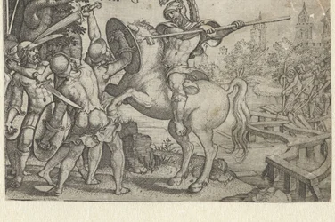 Horatius Cocles Defends the Bridge over the Tiber (series title: Stories from Early Roman History)