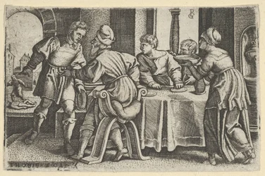Tobias Leaving the Table, from The Story of Tobias