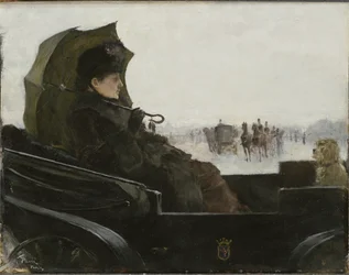 Lady in a Landau Carriage, Paris