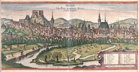 Brno, Czech Republic (engraving)