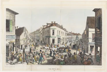 The Five Points, Junction of Baxter, Worth and Park Streets, New York