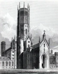Fonthill Abbey from the north-west, 