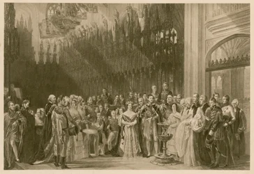 Christening of the Prince of Wales, the future King Edward VII, St George