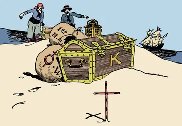 Transport of the Treasure (Illustration from 