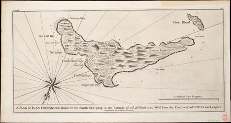 A Plan of Juan Fernandez Island in the South Sea, c.1750