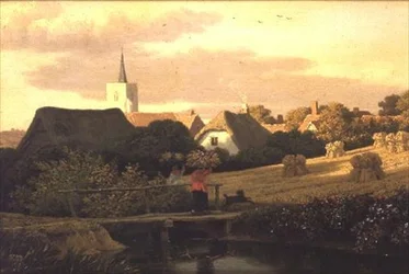 Landscape with Stooks of Hay