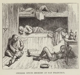 Chinese Opium Smokers at San Francisco