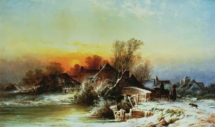 Winter Evening on the Mole, Surrey