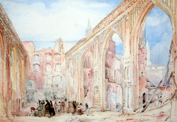 Remains of the House of Commons After the Fire In November 1834