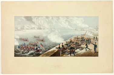 Review of the British Fleet at Portsmouth before the Crimean War