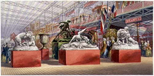 Sculptures - Interior View of the Great Exhibition