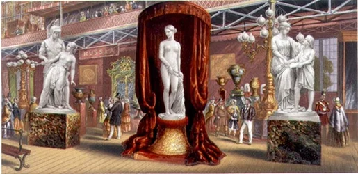 Sculptures - Interior View of the Great Exhibition