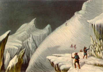 Stage in the ascent of Mont Blanc, c1853, 1946