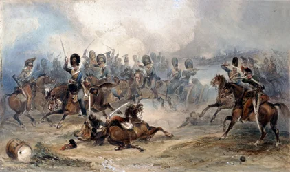 Captain Norman Ramsay, Royal Horse Artillery, Galloping His Troop Through the French Army to Safety at the Battle of Fuentes d