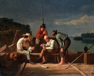 In a Quandary, or Mississippi Raftsmen at Cards