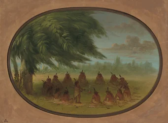 An Indian Council - Sioux