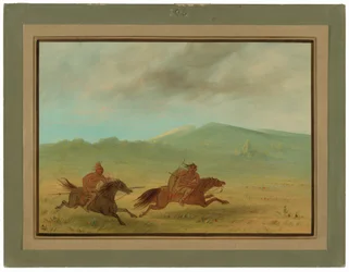 An Osage Indian Pursuing a Comanche
