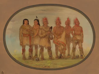Black Hawk and Five Other Saukie Prisoners