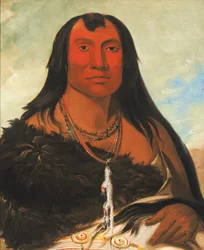 Cháh-ee-chópes, Four Wolves, a Chief in Mourning