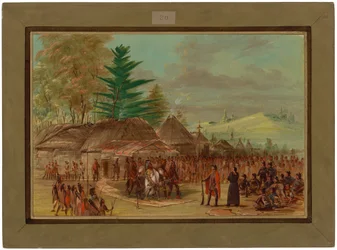 Chief of the Taensa Indians Receiving La Salle. March 20