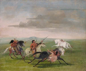 Comanche Feats of Horsemanship, 1834-1835